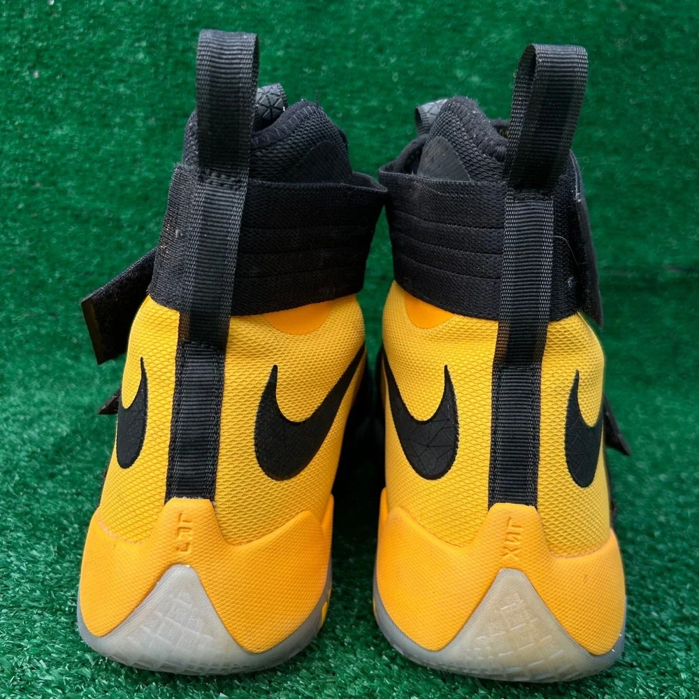 Nike LeBron Soldier 10 SFG Black University Gold Basketball Shoes 844378-007 14‎